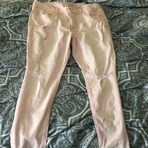 American Eagle pink jeggings size 18